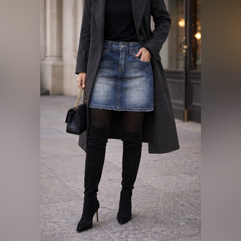 Ted Baker Blue Denim‎ Fabric